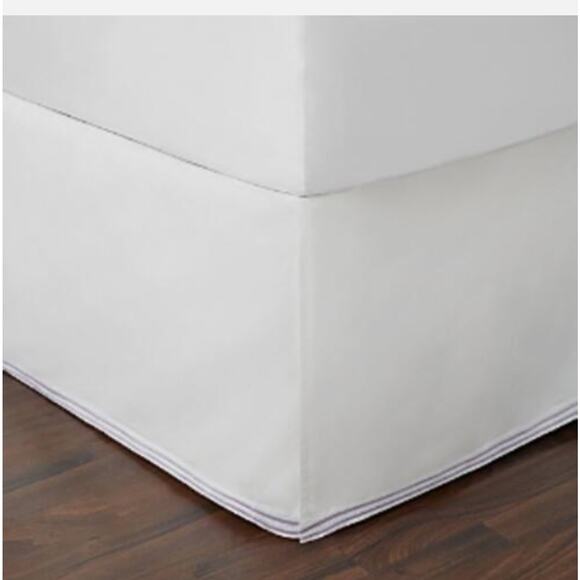 Hudson Park Italian Percale Full lavender Bedskirt 100% Cotton Exclusive - Picture 2 of 6